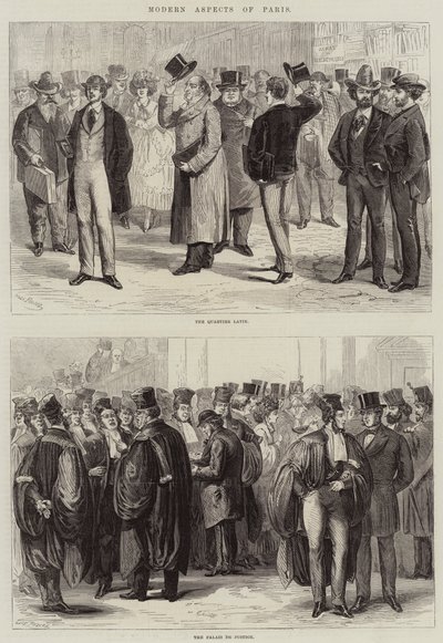 Aspetti moderni di Parigi da Jules Pelcoq